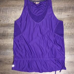 Athleta Wick it Good tank active reflective Sz XL